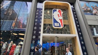 NBA Store 5th Ave NYC  Part 1 gala in Manhattan  New York🗽  Lets go Friends🙋‍♀️☺️ [upl. by Launamme]