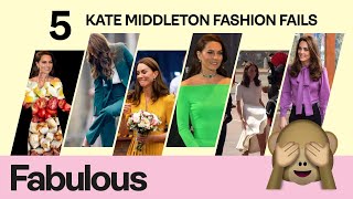 Five times Kate Middleton suffered hilarious fashion blunders [upl. by Marks]