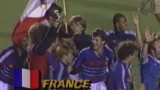 JO LOS ANGELES 1984  Lapothéose du football  Le sacre de léquipe de France contre le Brésil [upl. by Michelsen]