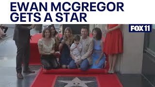 Ewan McGregor receives star on Hollywood Walk of Fame [upl. by Iruy]