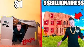 1 BOX FORT Vs BILLIONAIRE BOX FORT CHALLENGE Papa Jake Vs Logan Challenge [upl. by Yuma]