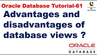 Advantages and disadvantages of database views  Oracle Database Tutorial Database interview ques [upl. by Sell]