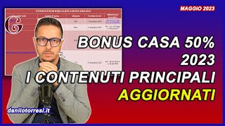 BONUS RISTRUTTURAZIONE CASA 50 2023 le novità essenziali dal Dossier Parlamentare aggiornato [upl. by Boucher]