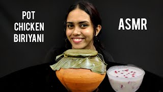 കലം ബിരിയാണി 😰🔥💯Poli sanam 😋 POT BIRIYANI ✨ ASMR MALAYALAM EATING KERALA MUKBANG [upl. by Bronny]