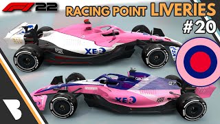 F1 22  RACING POINT LIVERY IDEAS  20 [upl. by Iknarf]