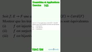 Exercice 163 Ensembles et Applications 1SM [upl. by Georglana527]