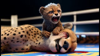 Fight for Daddy  Cheetah Sadnesss Revenge  vs Giraffe🦒 [upl. by Morly]