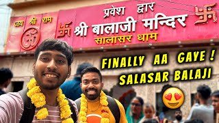 Salasar Balaji Mandir Aa Gaye 😍 सालासर बालाजी मंदिर  Vibhu Varshney [upl. by Marjana675]