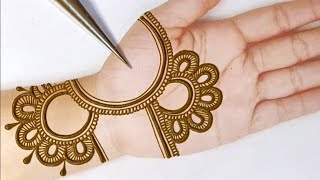 Latest simple front hand mehndi design  new arabic mehndi design  mehandi ke design  mehndi [upl. by Accebber]