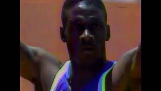 Mens 100m semis and final  1992 United States Olympic Trials [upl. by Komsa907]