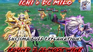 Saint Seiya Awakening CN  Ichi  Divine Cloth Milo Combo 2 Round Almost Win Shijima Get Buff [upl. by Birecree]