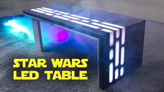 Making a STAR WARS Table from Concrete amp Epoxy Resin [upl. by Olra]