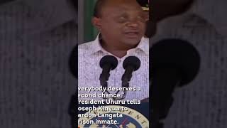 SEE THE MOMENT UHURU RELEASED A PRISONER IN LANGATA PRISON uhurukenyatta raila ruto gachagua [upl. by Dunseath]