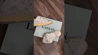 LANVIN CURB SNEAKER unboxing curbsneaker shoes sneakerhead lanvin shortsvideo fashion ootd [upl. by Merwin]