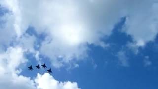 Fly Over At Charlotte Motor Speedway Coca Cola 600 May 30 2010 [upl. by Netsyrk]