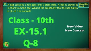 Ex 151 Q8 Class10  Probability  Exercise 151  Class10 Math  Class10 Ex 151 Q8  Green Board [upl. by Quin417]