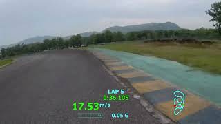 Unimap Racing Circuit reverse layout test recording [upl. by Lindo526]