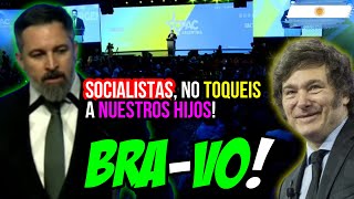 MILEI INVITA a VOX a ARGENTINA y ABASCAL ARRASA al SOCIALISMO NO A LA DESTRUCCIÓN DE LA FAMILIA [upl. by Irahcaz642]