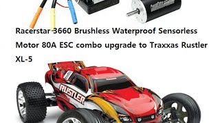 Racerstar 3660 Brushless motor 80A ESC [upl. by Batha37]