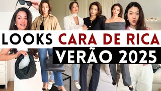 🔴LOOKS DE RICA PARA O VERÃO 2025  MODA PRIMAVERA VERÃO 2025 [upl. by Pernick]