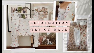 REFORMATION Try On Haul Sustainable Clothing Brand Review [upl. by Delsman898]