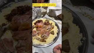 Eating Mandi with Saudi in Saudi Arabia saudiarabia ksa jeddah makkah foodvlog [upl. by Nylyahs]