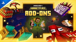 Minecraft  Marketplace Addons Launch Trailer  PS4 amp PSVR Games [upl. by Iredale]