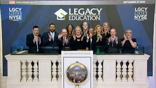 Legacy Education Inc NYSE American LGCY Rings The Opening Bell® [upl. by Nyrehtac]