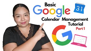 Part 1 Tutorial Basic Google Calendar for Virtual Assistants [upl. by Portland20]