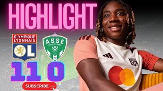 Résumé Lyon 11 vs St Etienne 0 Joli but de Melchie Dumornay [upl. by Ytrebil]