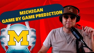 2024 MICHIGAN WOLVERINES GAME BY GAME PREDICTION  COLLEGE FOOTBALL [upl. by Delphine]