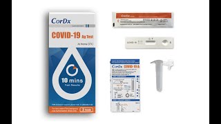 CorDx COVID19 Ag Test Easy Affordable Testing At Home [upl. by Shalne]