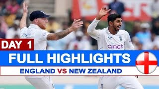 NZ VS ENG FIRST DAY HIGHLIGHT MATCH  NZ VS ENG FIRST TEST MATCH DAY 1 [upl. by Neirda]