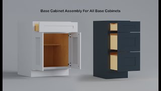 Super Fast RTA Cabinet Assembly How To Assemble Base Full Height 3 Drawer And Microwave Cabinets [upl. by Hylan18]