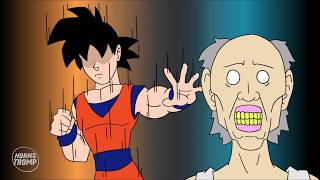 GRANNY THE HORROR GAME ANIMATION 2 GOKU VS SCARY GRANNY [upl. by Leta]