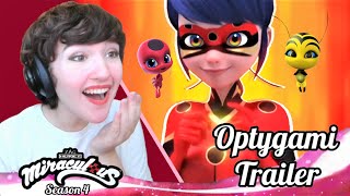 quotOPTYGAMIquot TRAILER 🐞REACTION Miraculous Ladybug s4 ep13 [upl. by Kubiak662]