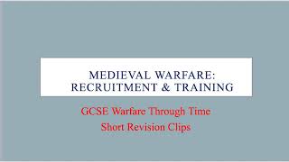 Medieval Warfare Recruitment amp Training 12501500 [upl. by Ecadnarb]