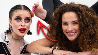 Contortionist Sofie Dossi does my makeup with her FEET [upl. by Nicolette44]