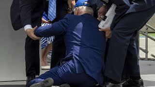 Joe Biden cannot walk on stage without falling over [upl. by Ytsenoh876]