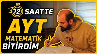 12 Saatte AYT Matematik Bitirdim tyt ayt yks [upl. by Eire]