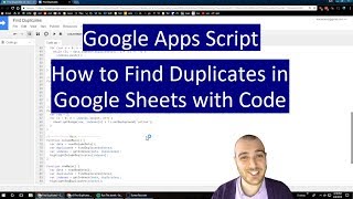 How to Find Duplicates in Google Sheets with Macros and Code  2018 [upl. by Clabo670]