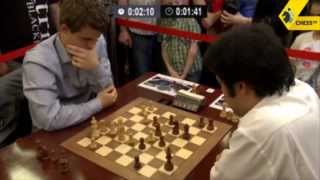 Carlsen vs Nakamura  2013 Tal Memorial Blitz Chess [upl. by Regnij]