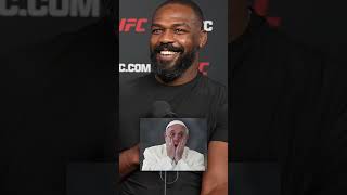 THE POPE DOESNT WANT ANY OF JON JONES SMOKE [upl. by Atinram580]