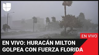 Huracán Milton EN VIVO el ciclón golpea con furia y avanza hacia el interior tras tocar tierra [upl. by Andriette]