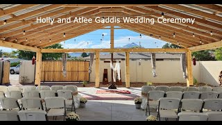 Holly and Atlee Gaddis Wedding Ceremony [upl. by Dino722]