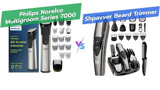 🧔 Philips Norelco Multigroom vs SHPAVVER Beard Trimmer ✂️ [upl. by Anoyk]