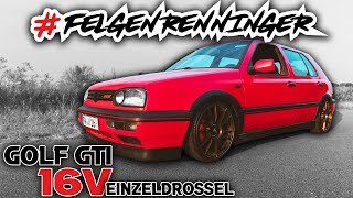 FELGENRENNINGER I GOLF 3 GTI 16V EINZELDROSSEL POWERSPRINT I CHRIS VOR DER KAMERA [upl. by Anielram]