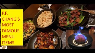 TRYING PF CHANGS MOST POPULAR MENU ITEMS  PF CHANGS DESSERT CHIS LIFE VLOG [upl. by Eilema141]