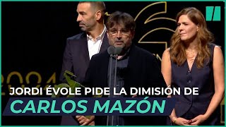 Jordi Évole pide LA DIMISIÓN de MAZÓN en los Premios Ondas 2024  El HuffPost [upl. by Ainessey]