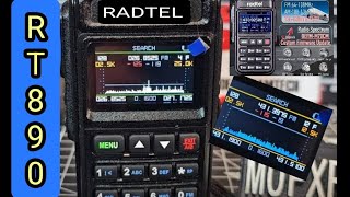 NEW  M70  RADTEL 890  VUHF  LUSB  AM  Spectrum  CB BANDS [upl. by Arolf]